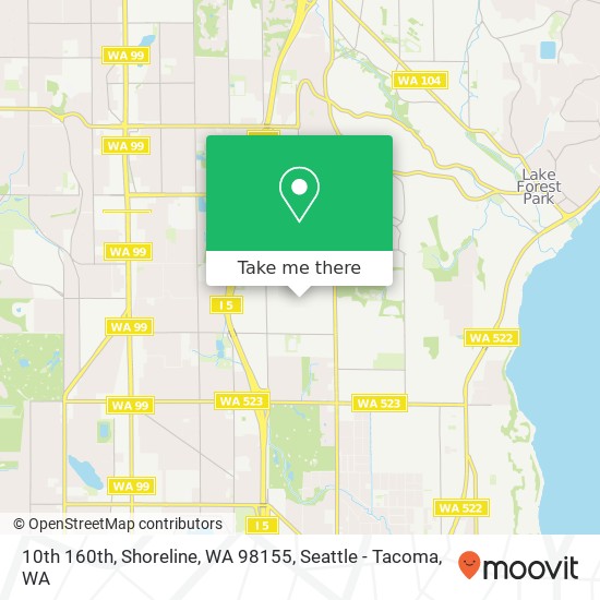 10th 160th, Shoreline, WA 98155 map