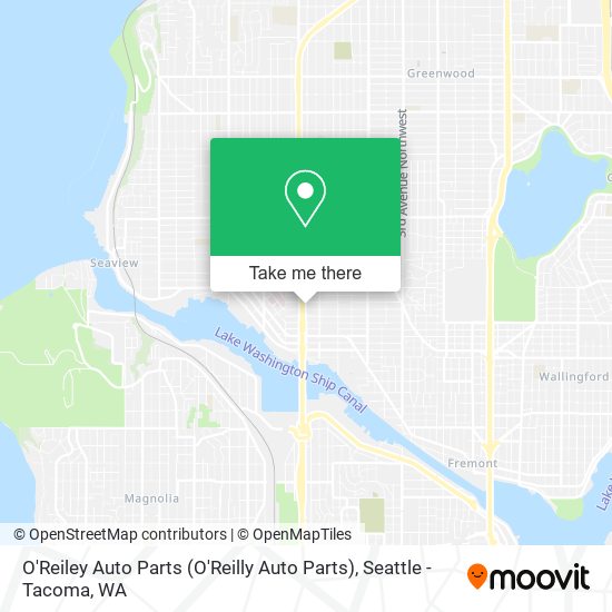 O'Reiley Auto Parts map