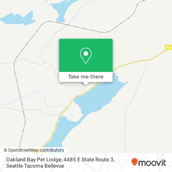 Mapa de Oakland Bay Pet Lodge, 4485 E State Route 3