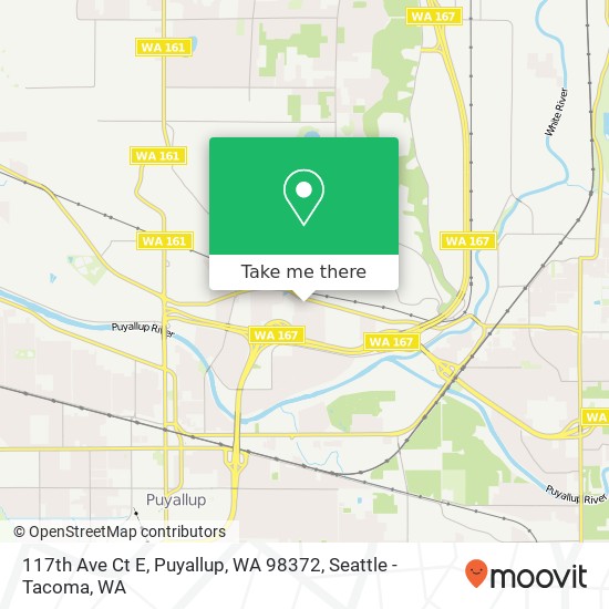 117th Ave Ct E, Puyallup, WA 98372 map