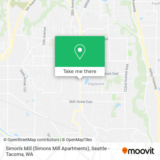 Mapa de Simon's Mill (Simons Mill Apartments)