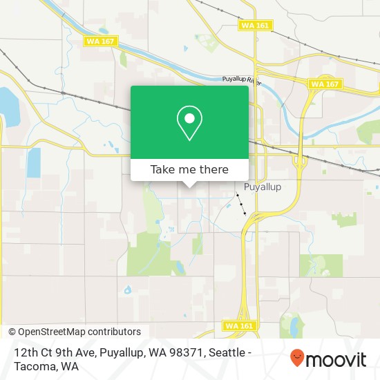 Mapa de 12th Ct 9th Ave, Puyallup, WA 98371