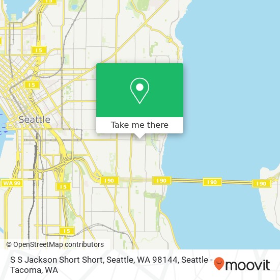 S S Jackson Short Short, Seattle, WA 98144 map
