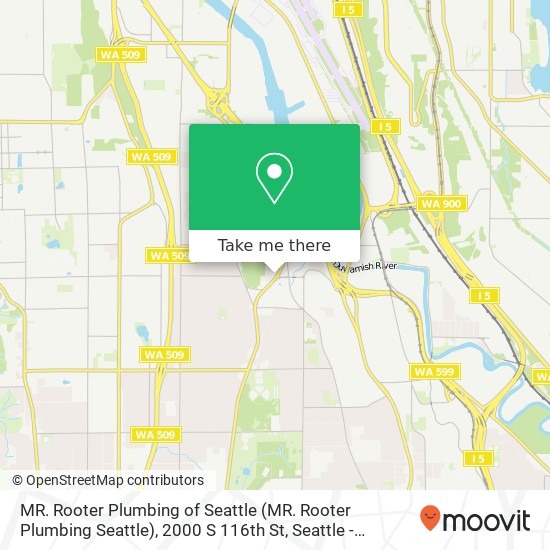 MR. Rooter Plumbing of Seattle (MR. Rooter Plumbing Seattle), 2000 S 116th St map