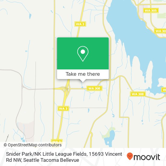Mapa de Snider Park / NK Little League Fields, 15693 Vincent Rd NW