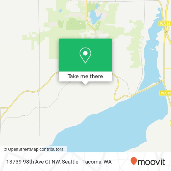 Mapa de 13739 98th Ave Ct NW, Gig Harbor, WA 98329