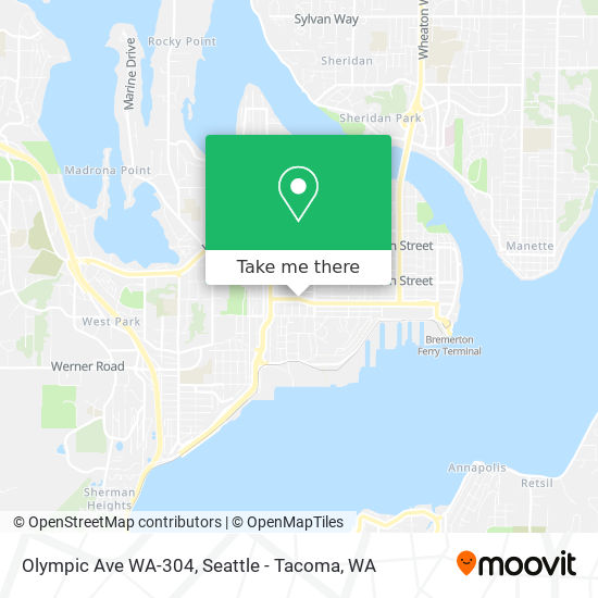 Mapa de Olympic Ave WA-304