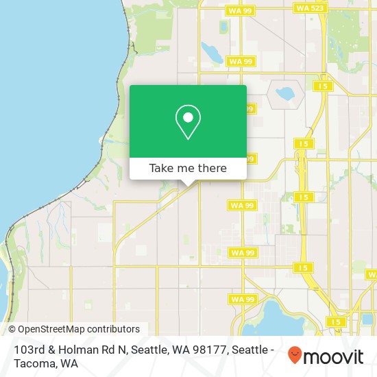 Mapa de 103rd & Holman Rd N, Seattle, WA 98177