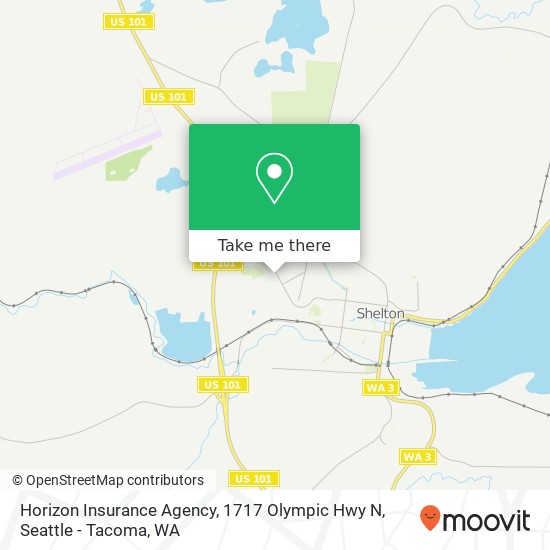 Mapa de Horizon Insurance Agency, 1717 Olympic Hwy N