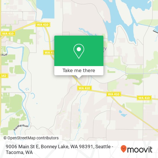 Mapa de 9006 Main St E, Bonney Lake, WA 98391