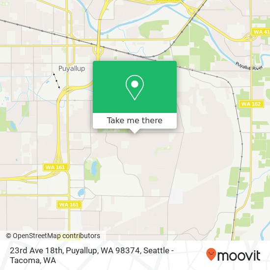 Mapa de 23rd Ave 18th, Puyallup, WA 98374