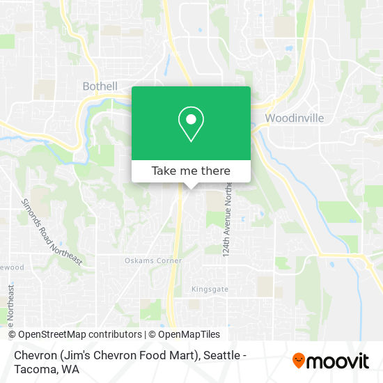 Chevron (Jim's Chevron Food Mart) map