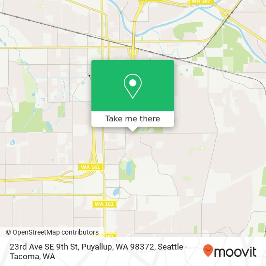 Mapa de 23rd Ave SE 9th St, Puyallup, WA 98372