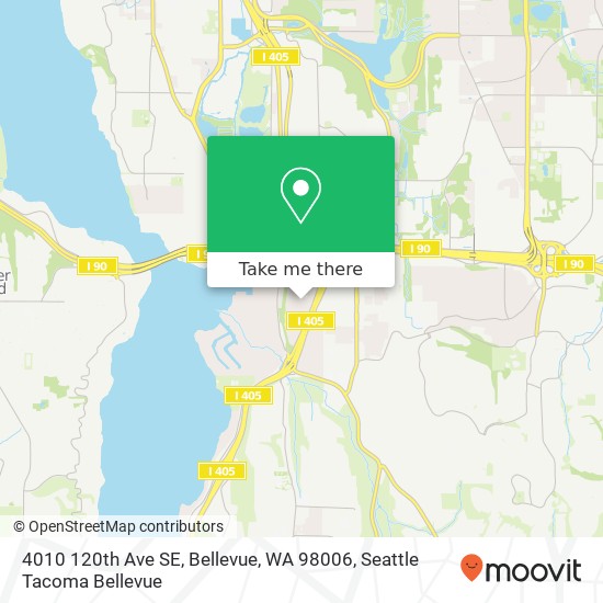 Mapa de 4010 120th Ave SE, Bellevue, WA 98006