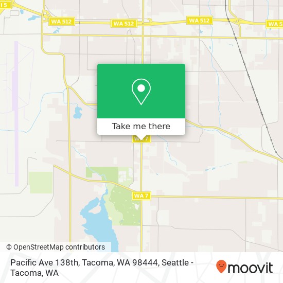 Mapa de Pacific Ave 138th, Tacoma, WA 98444