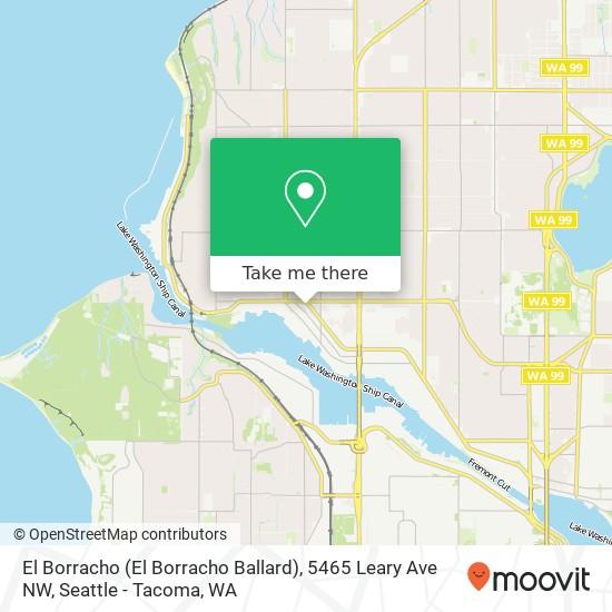 Mapa de El Borracho (El Borracho Ballard), 5465 Leary Ave NW