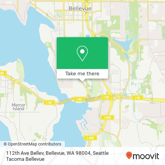 112th Ave Bellev, Bellevue, WA 98004 map