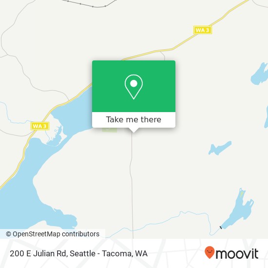 Mapa de 200 E Julian Rd, Shelton, WA 98584