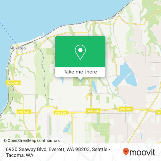 Mapa de 6920 Seaway Blvd, Everett, WA 98203