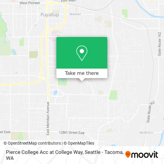 Mapa de Pierce College Acc at College Way