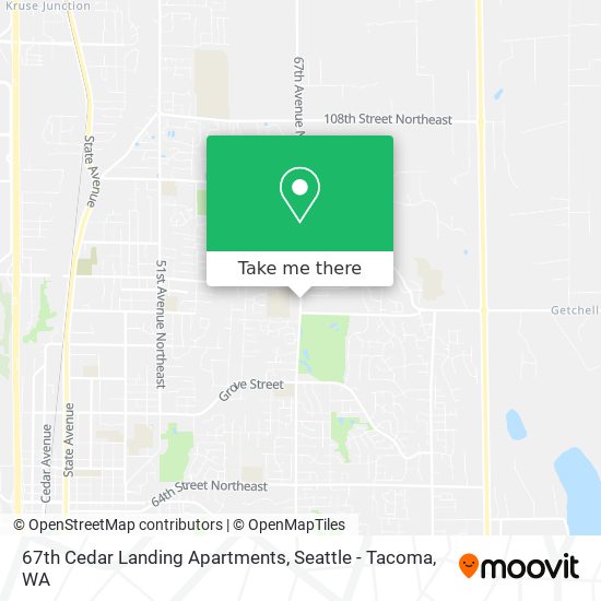 67th Cedar Landing Apartments map