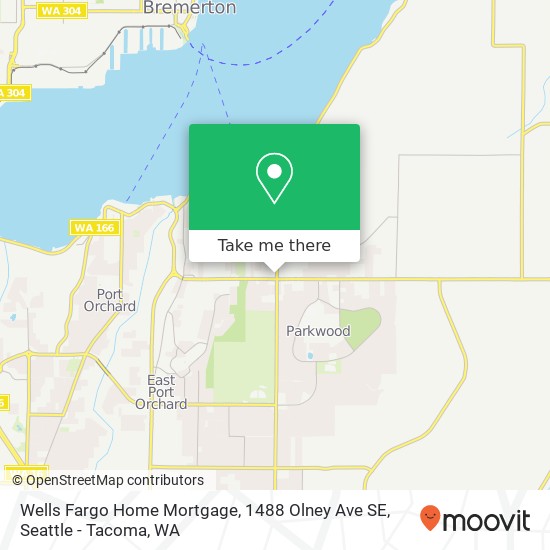 Mapa de Wells Fargo Home Mortgage, 1488 Olney Ave SE