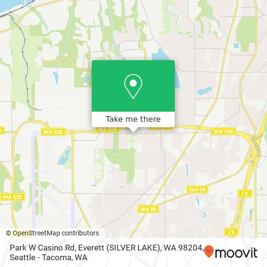 Park W Casino Rd, Everett (SILVER LAKE), WA 98204 map