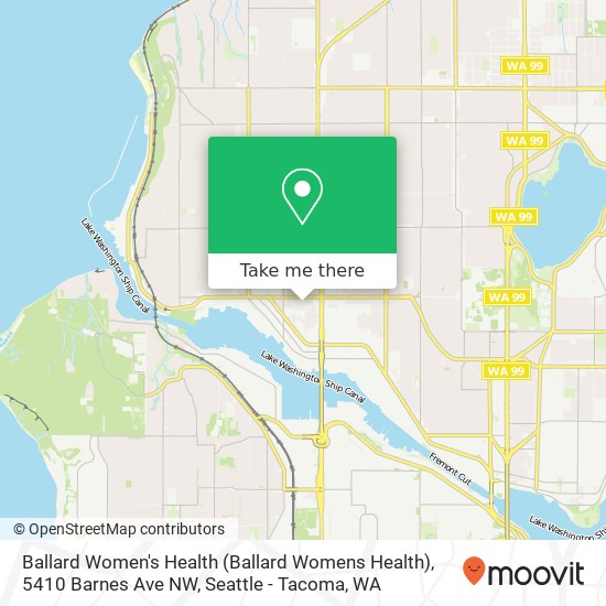 Ballard Women's Health (Ballard Womens Health), 5410 Barnes Ave NW map