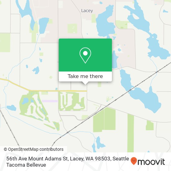 Mapa de 56th Ave Mount Adams St, Lacey, WA 98503