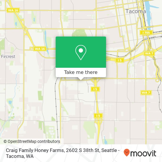 Craig Family Honey Farms, 2602 S 38th St map