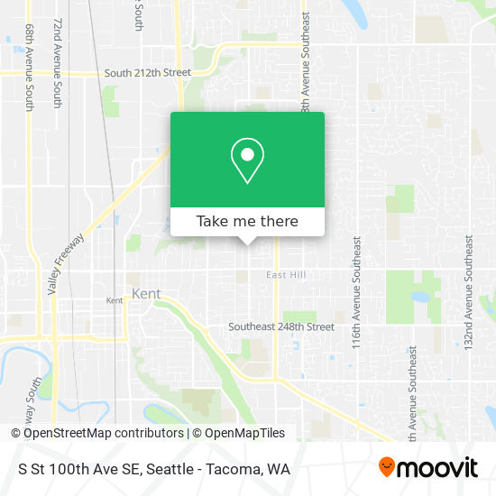 S St 100th Ave SE map