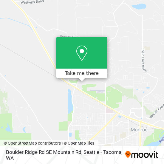 Boulder Ridge Rd SE Mountain Rd map