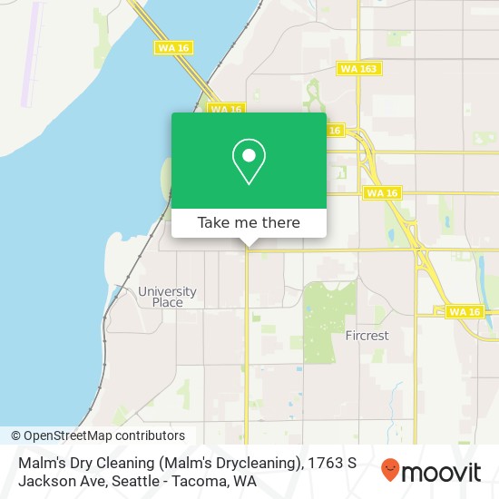 Mapa de Malm's Dry Cleaning (Malm's Drycleaning), 1763 S Jackson Ave