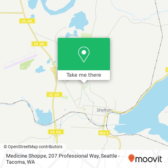 Mapa de Medicine Shoppe, 207 Professional Way