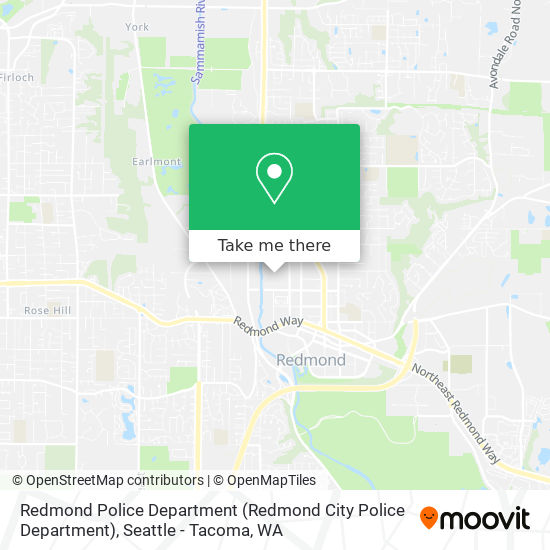 Mapa de Redmond Police Department