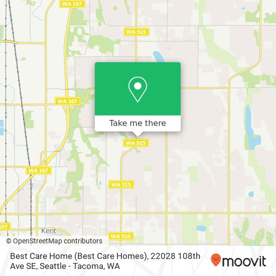 Mapa de Best Care Home (Best Care Homes), 22028 108th Ave SE