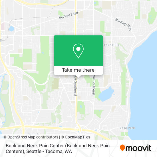 Back and Neck Pain Center map