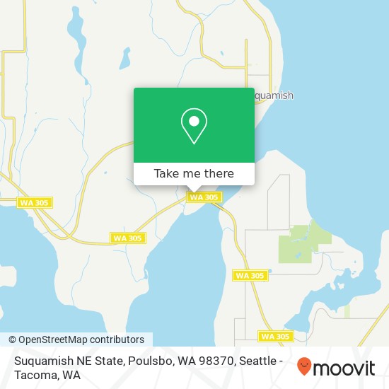 Mapa de Suquamish NE State, Poulsbo, WA 98370