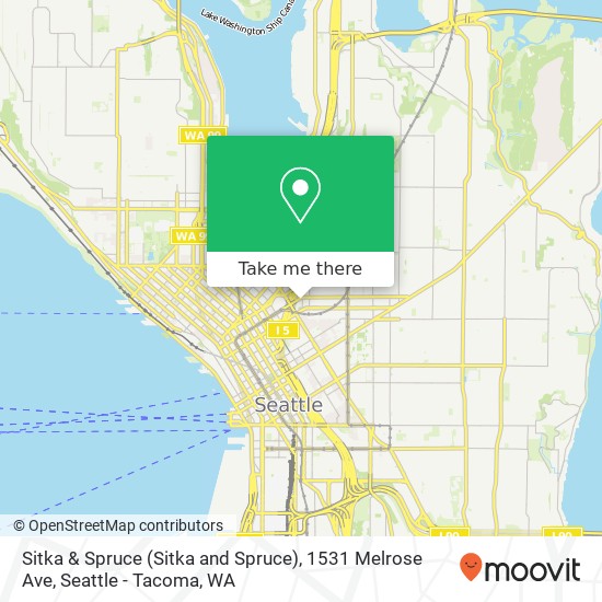 Mapa de Sitka & Spruce (Sitka and Spruce), 1531 Melrose Ave