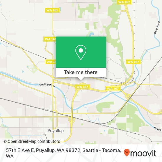 Mapa de 57th E Ave E, Puyallup, WA 98372