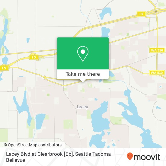 Mapa de Lacey Blvd at Clearbrook [Eb]
