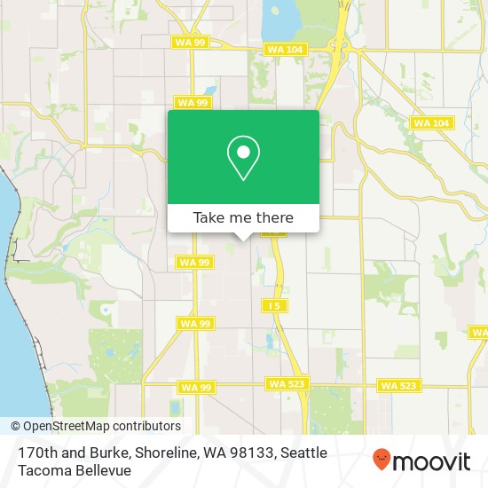 170th and Burke, Shoreline, WA 98133 map