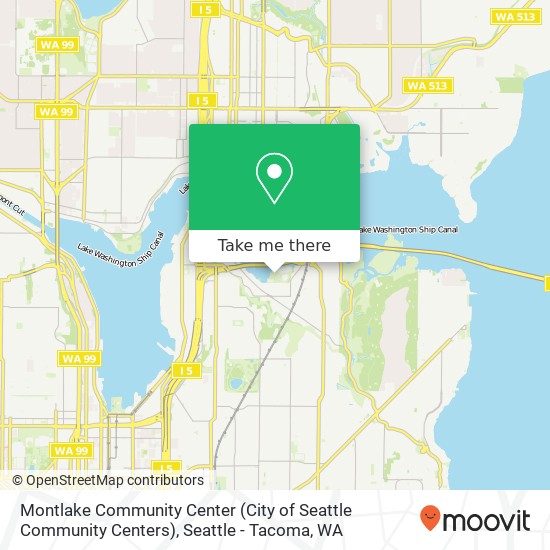 Montlake Community Center (City of Seattle Community Centers) map