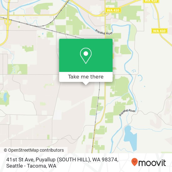 Mapa de 41st St Ave, Puyallup (SOUTH HILL), WA 98374