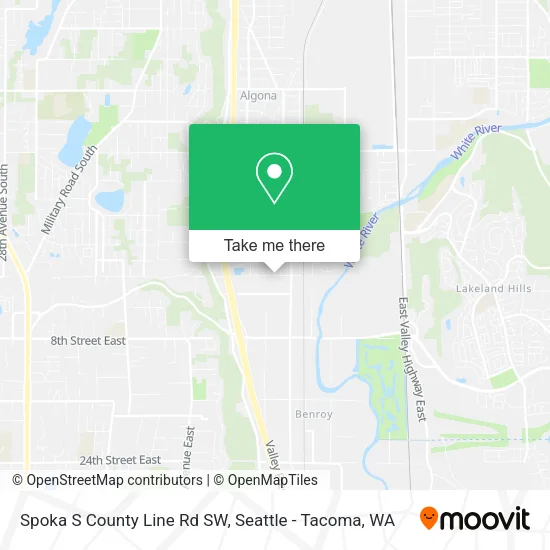 Mapa de Spoka S County Line Rd SW