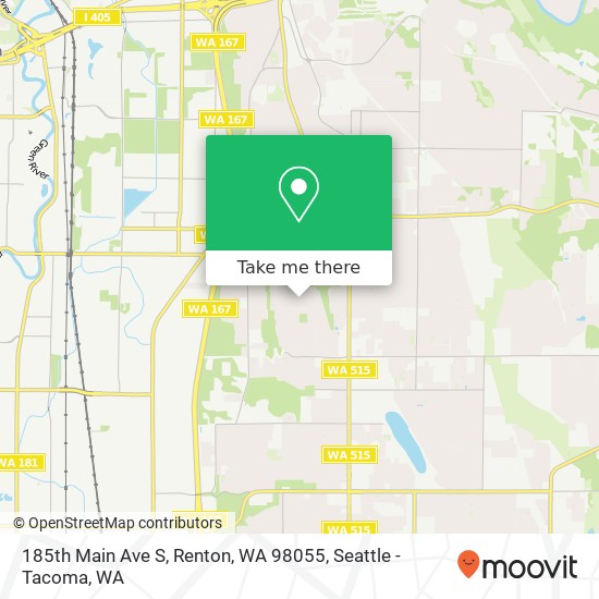 185th Main Ave S, Renton, WA 98055 map