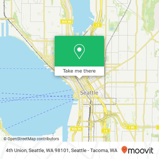 Mapa de 4th Union, Seattle, WA 98101