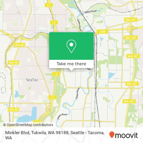 Mapa de Minkler Blvd, Tukwila, WA 98188