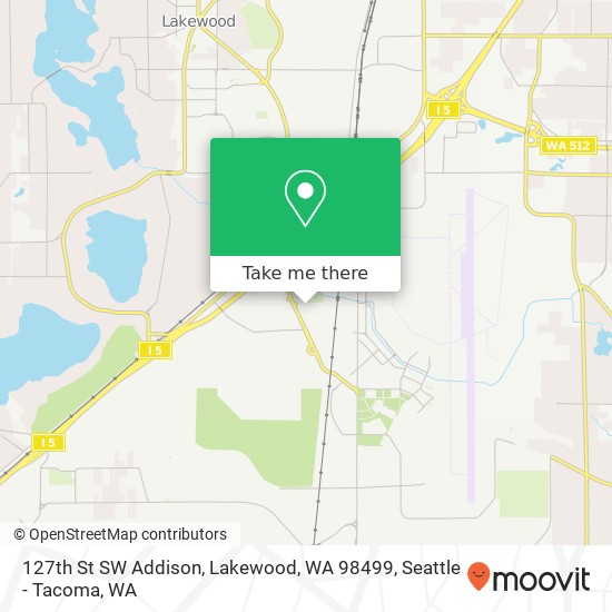 127th St SW Addison, Lakewood, WA 98499 map