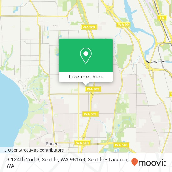 S 124th 2nd S, Seattle, WA 98168 map